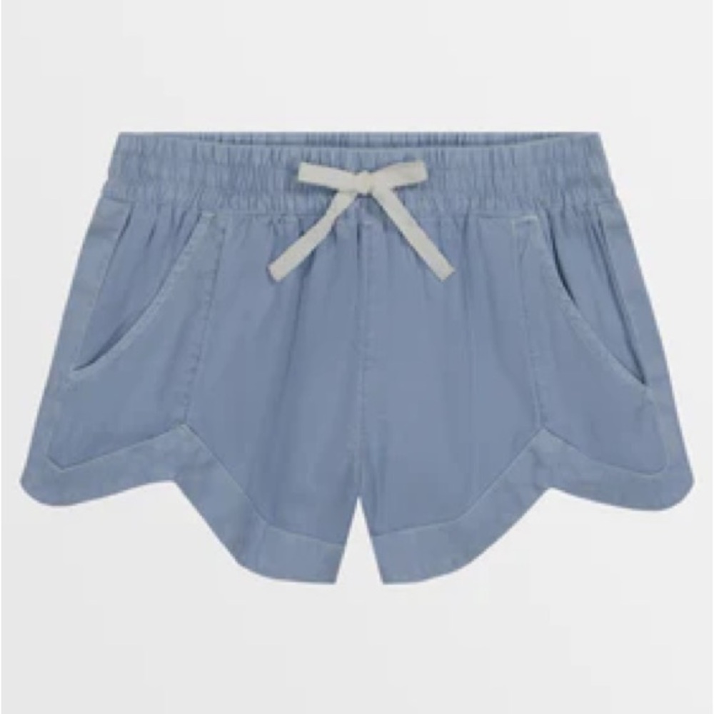 Girls Mad For You Shorts - Light Chambray